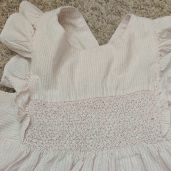 Cream Smocked Ruffled Sundress - Picture 7 of 7